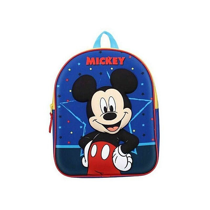 Ghiozdan poliester, 3D, Stars Mickey Mouse, albastru, 31 x 9 x 25 cm [4]