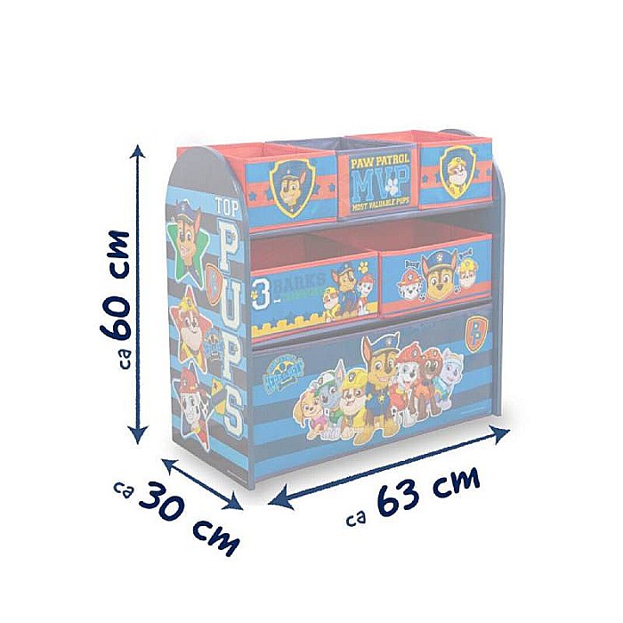 Dulap organizator 62,5x29,5x60 cm, Paw Patrol [5]