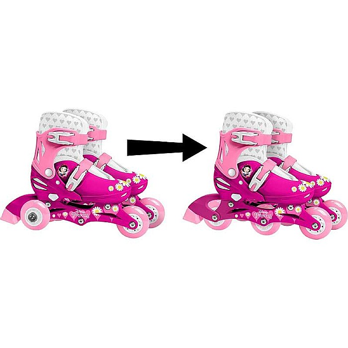 Role reglabile 2 în 1 pentru copii, multicolor, mărimea 27-30, Princess, Disney [2]