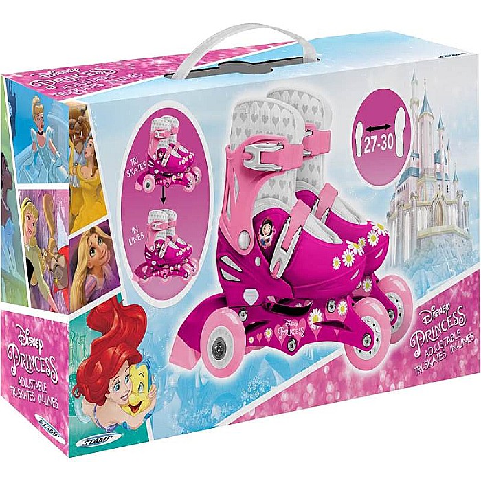 Role reglabile 2 în 1 pentru copii, multicolor, mărimea 27-30, Princess, Disney [3]