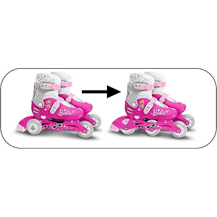 Role reglabile 2 în 1 pentru copii, multicolor, mărimea 27-30, Barbie [2]
