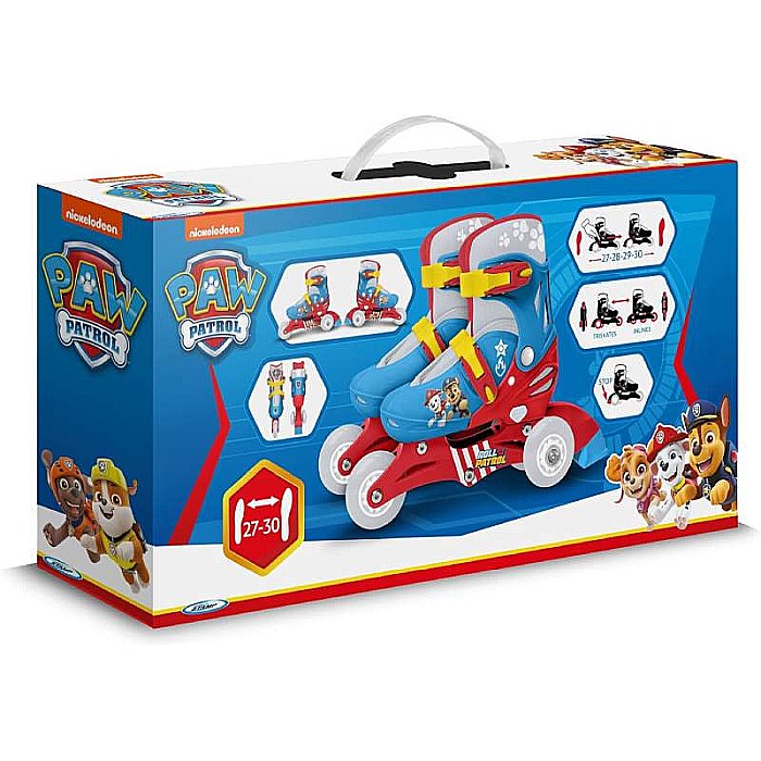 Role reglabile 2 în 1 pentru copii, multicolor, mărimea 27-30, Paw Patrol [4]