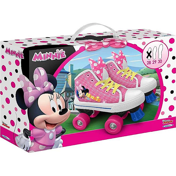 Patine cu rotile, multicolor, închidere pe bază de șiret, material textil, mărimea 28, Minnie Mouse [3]