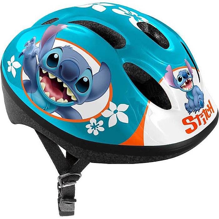 Set protecție pentru copii, cască cu mărime reglabilă, genunchiere și cotiere, multicolor, 3-6 ani, Stitch [2]