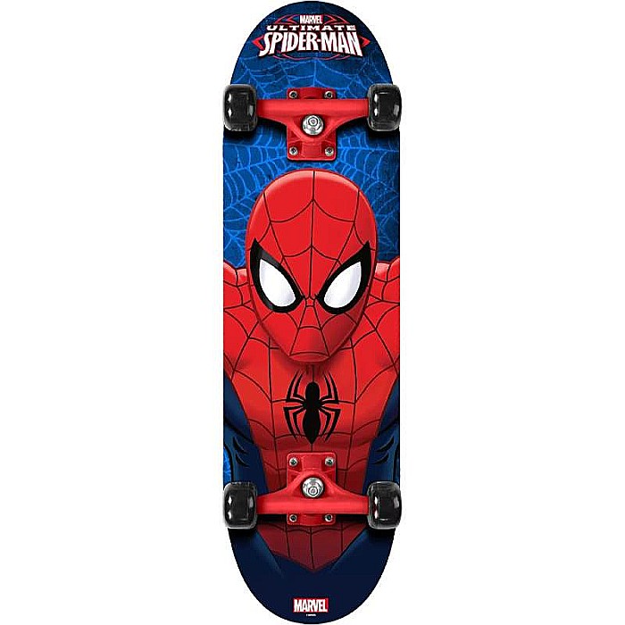 Skateboard Copii, 70 x 20cm, 9 straturi de arțar, placă antiderapantă, rulmenți Abec-5, multicolor, Spiderman [3]