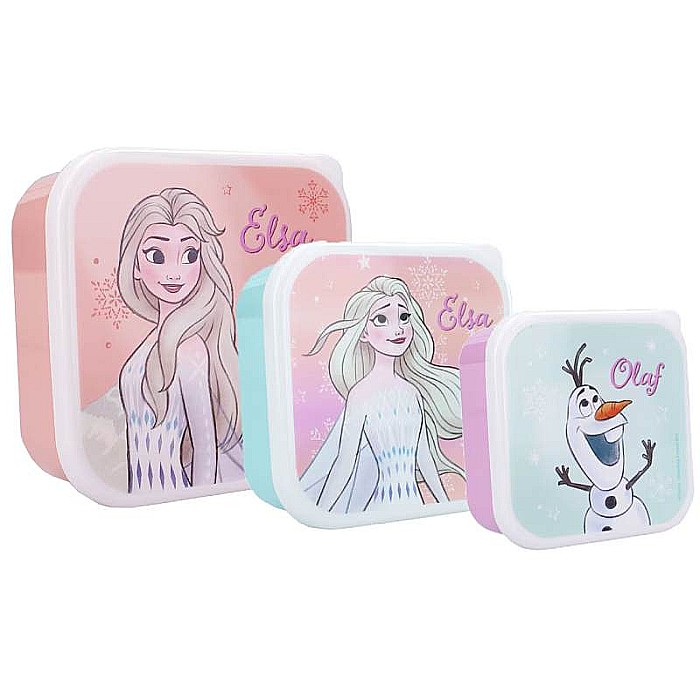 Set 3 caserole alimentare pentru copii, multicolor, plastic fără BPA, Frozen [1]