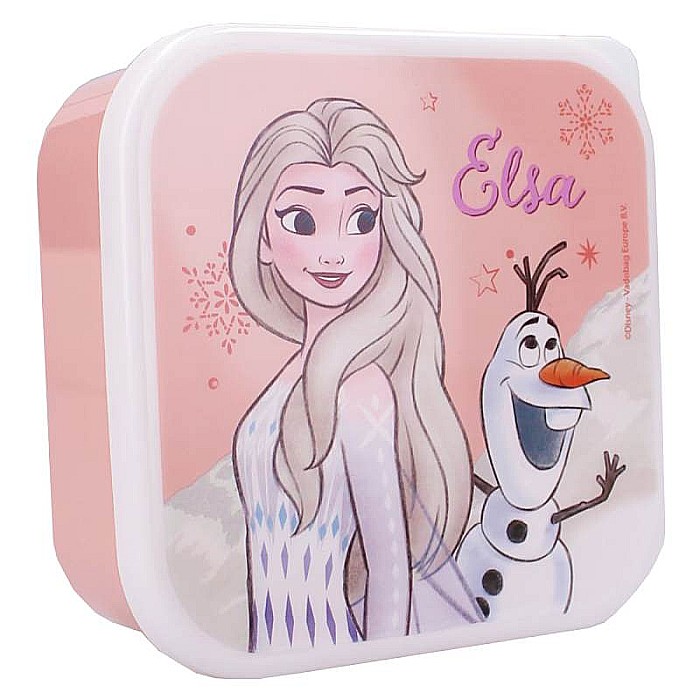 Set 3 caserole alimentare pentru copii, multicolor, plastic fără BPA, Frozen [2]