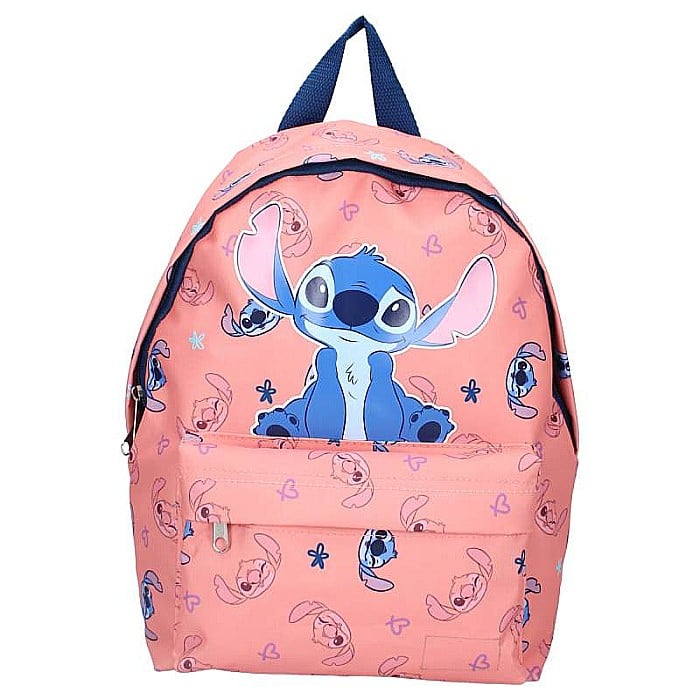 Rucsac cu două compartimente, multicolor, 29x23x9 cm, cu bretele ajustabile și căptușite, Stitch Made For Fun [1]