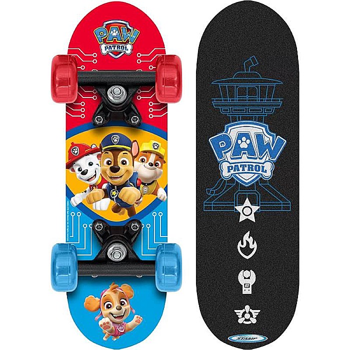Skateboard Copii, 43 x 13 cm, 9 straturi de mesteacăn, placă antiderapantă, rulmenți Abec-5, multicolor, Paw Patrol [2]