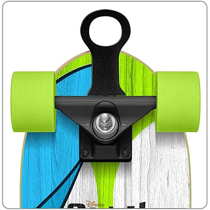 Set Skateboard Copii, 70 x 20cm, 9 straturi de arțar, placă antiderapantă, rulmenți Abec-5 și cască de protecție, multicolor, Stitch [4]