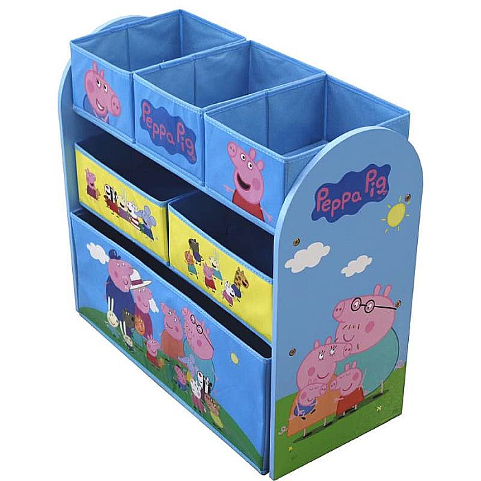 Dulap depozitare jucării, 63x30x60, MDF, multicolor, Peppa Pig [1]