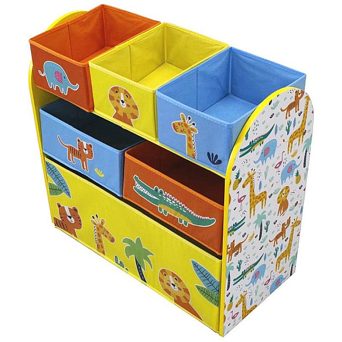 Dulap depozitare jucării, 63x30x60, MDF, multicolor, Homio, Into the Jungle [1]
