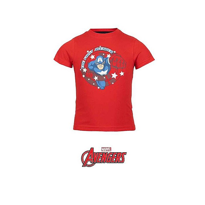 Tricou copii, roșu, 100% bumbac, Asemble, Avengers [2]