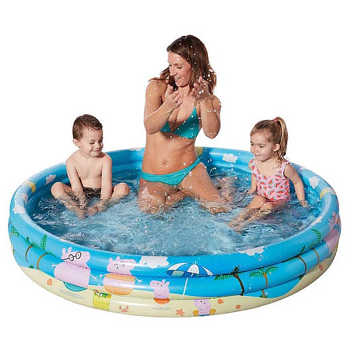 Piscină gonflabilă pentru copii, 3 inele, 150 x 25 cm, Peppa Pig [2]