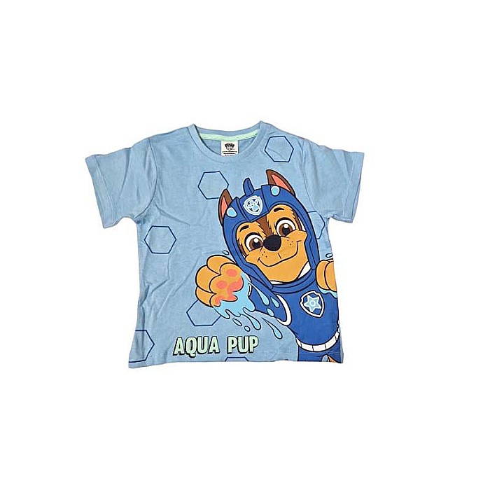 Pijamale copii cu mânecă scurtă, bumbac, multicolor, Aqua Pup, Paw Patrol [3]