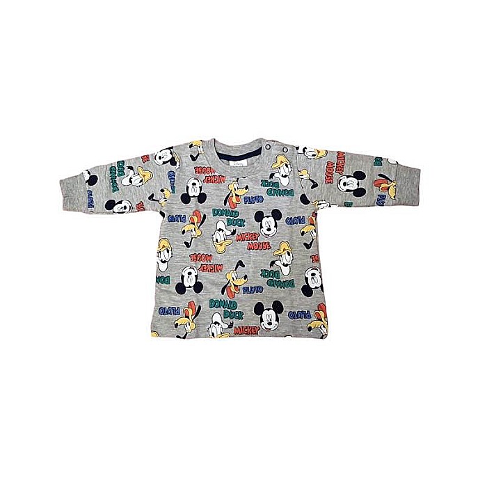 Pijamale copii cu mânecă lungă, multicolor, 100% bumbac, Mickey Mouse [3]