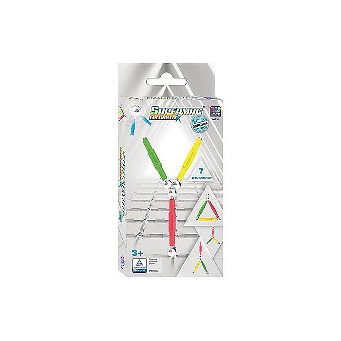 Set Jucării Magnetice pentru construcții, Interactiv, Educational și Creativ, Dezvoltă Concentrarea și Răbdarea pentru Adulți și Copii 3+ ani, 7 piese, Supermag [4]