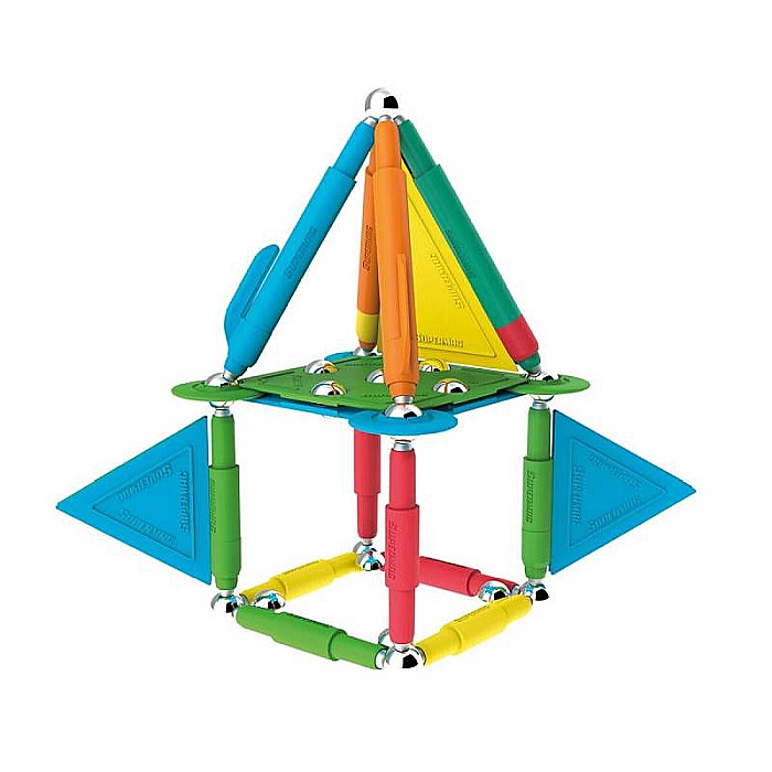 Set Jucării Magnetice pentru construcții, Interactiv, Educațional și Creativ, Dezvoltă Concentrarea și Răbdarea pentru Adulți și Copii 3+ ani, 50 piese, Supermag [5]