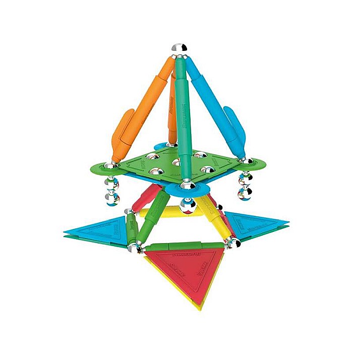 Set Jucării Magnetice pentru construcții, Interactiv, Educațional și Creativ, Dezvoltă Concentrarea și Răbdarea pentru Adulți și Copii 3+ ani, 50 piese, Supermag [4]