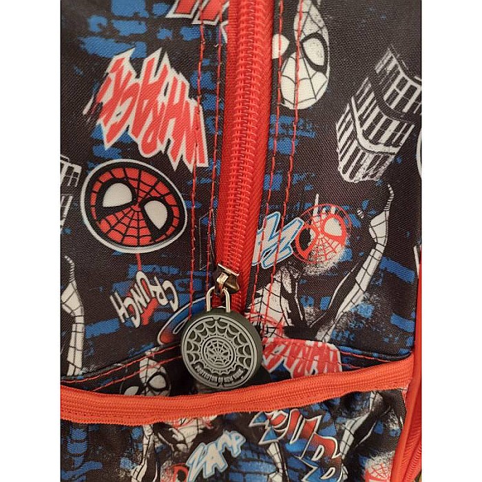 Ghiozdan ergonomic, cu două compartimente și două buzunare laterale, 40x30x15 cm, bretele ajustabile și întărite, multicolor, Spiderman [4]