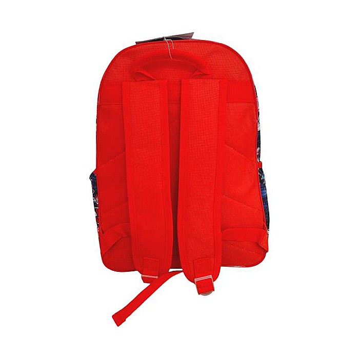 Ghiozdan ergonomic, cu două compartimente și două buzunare laterale, 40x30x15 cm, bretele ajustabile și întărite, multicolor, Spiderman [5]