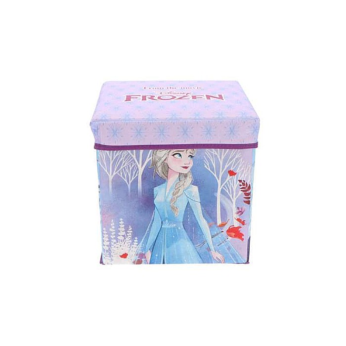 Taburet Pliabil cu Spațiu de Depozitare, Tip Cutie, Multicolor, Sarcină Maximă 80 kg, 30x30x30 cm, Frozen Disney [2]