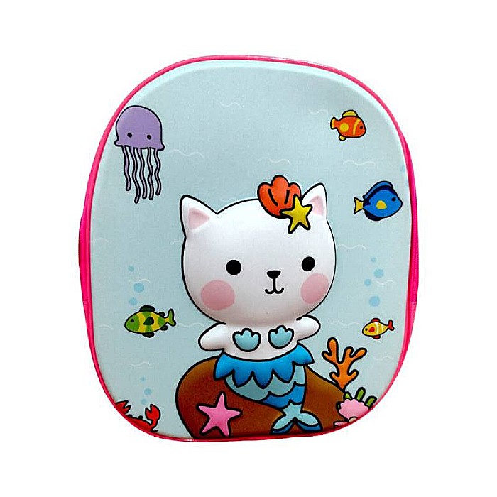 Ghiozdan grădiniță Homio, 3D, 30x10x25 cm, bretele ajustabile și întărite, multicolor Cat [2]