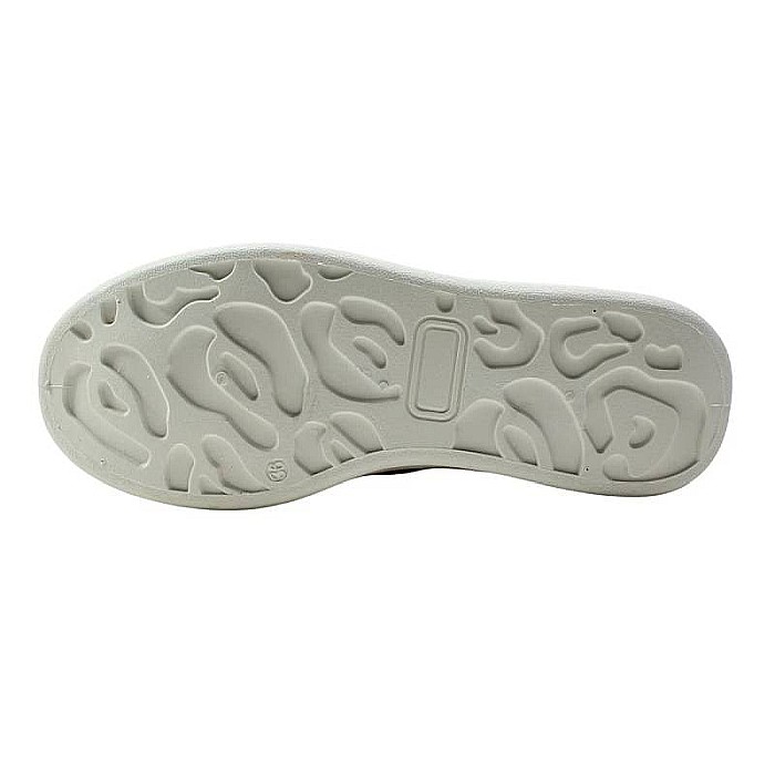 Pantofi sport din piele ecologică cu detalii holografice, alb, RE, Lee Cooper [5]