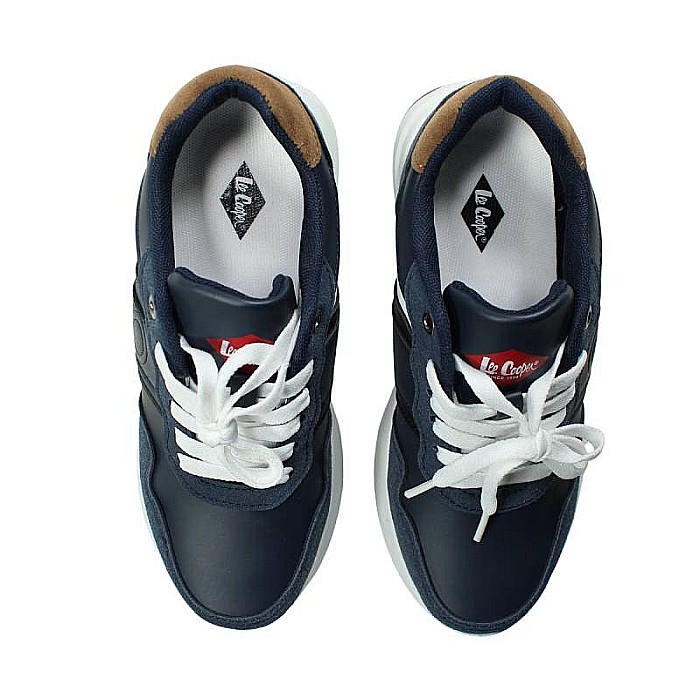 Pantofi sport din piele ecologică cu detalii holografice, multicolor, NA, Lee Cooper [5]