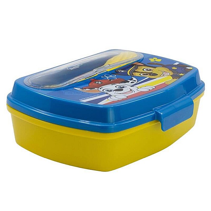 Cutie sandwich cu lingură și furculiță, multicolor, plastic fără BPA, Pup Power, Paw Patrol [3]