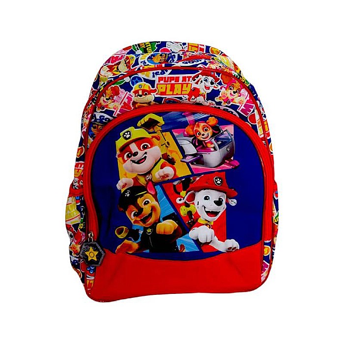 Ghiozdan ergonomic, cu două compartimente și două buzunare laterale, 40x30x15 cm, bretele ajustabile și întărite, multicolor, All Mighty, Paw Patrol [1]