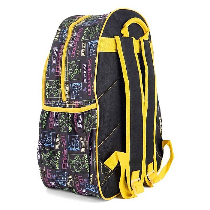 Ghiozdan ergonomic, cu două compartimente și două buzunare laterale, 40x30x15 cm, bretele ajustabile și întărite, multicolor, Pokemon [1]