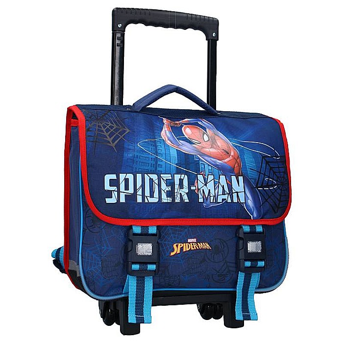 Ghiozdan tip troler, albastru, 38x31x15 cm, Keep on Moving, Spiderman [2]