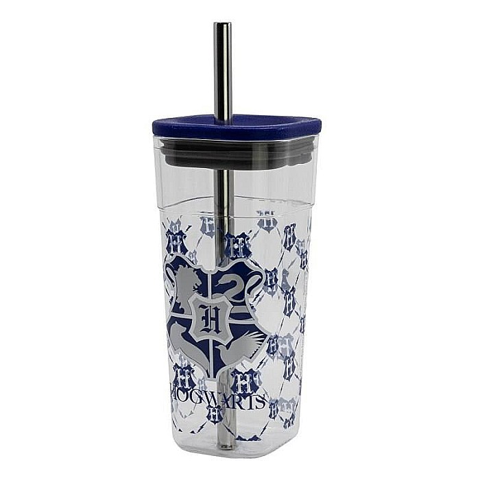 Pahar plastic tip Tumnler, cu pai inox și capac, 540 ml, Harry Potter [4]