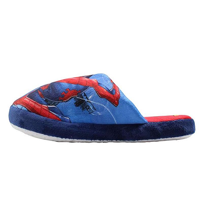 Papuci băieți, plușați, multicolor, talpă antiderapantă, Spiderman [3]