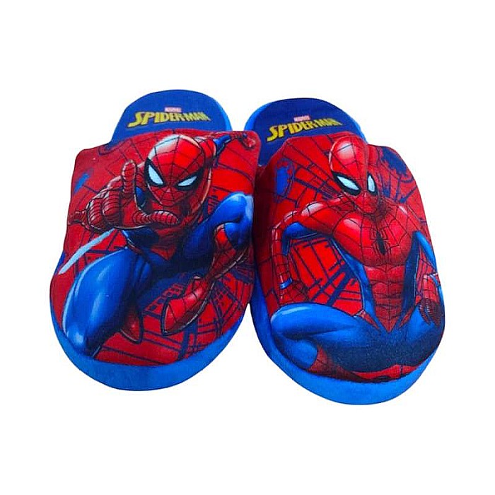 Papuci băieți, plușați, multicolor, talpă antiderapantă,  Spiderman, Marvel [1]