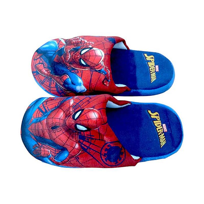 Papuci băieți, plușați, multicolor, talpă antiderapantă,  Spiderman, Marvel [4]