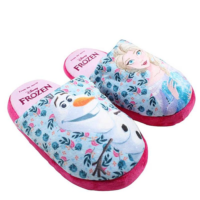 Papuci fetițe, plușați, multicolor, talpă antiderapantă, Frozen [4]