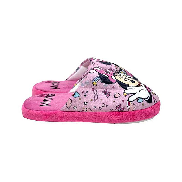 Papuci fetițe, plușați, multicolor, talpă antiderapantă, Minnie Mouse [3]