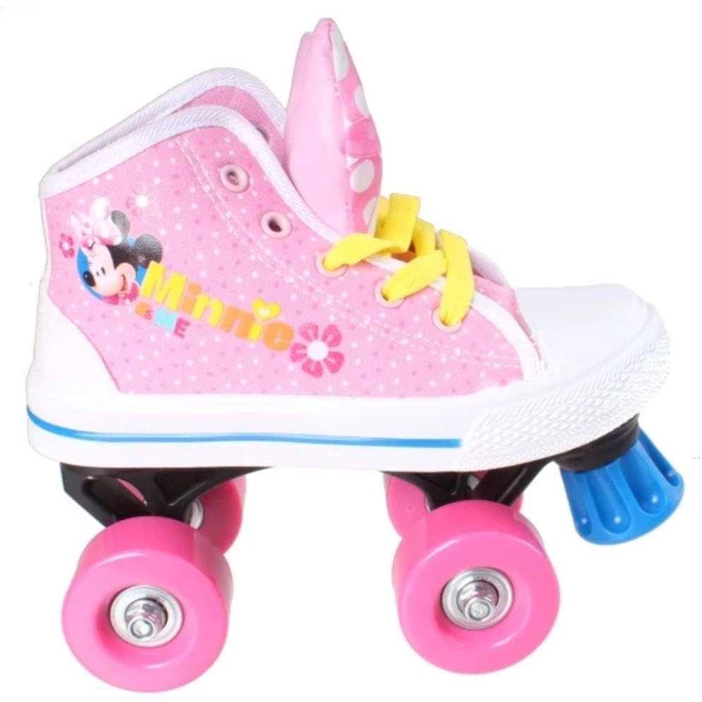 Patine cu rotile, multicolor, inchidere pe baza de siret, material textil, marimea 30, Minnie Mouse [2]