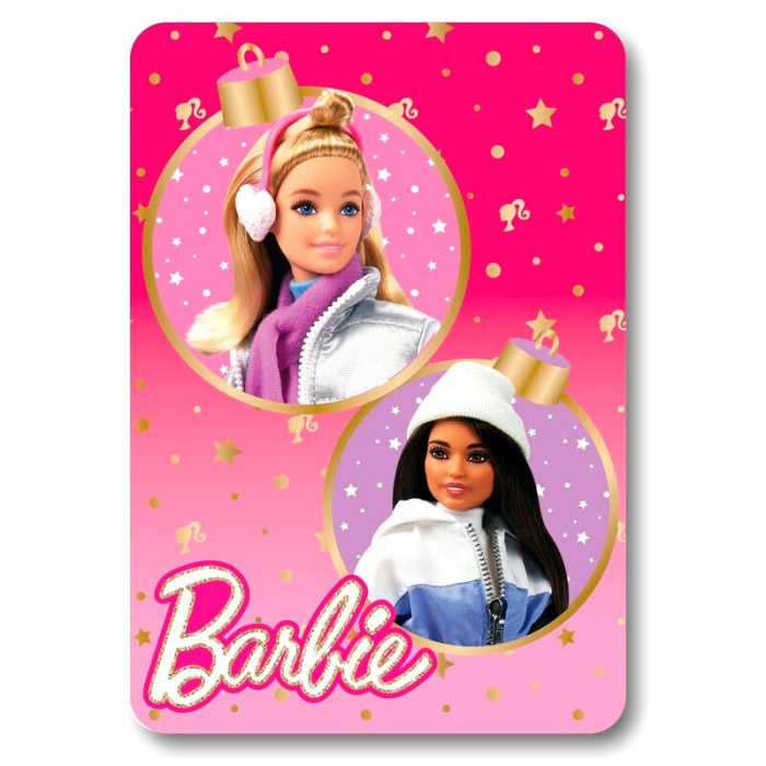 Pătură polar, multicolor, 140x100 cm, Winter, Barbie [1]