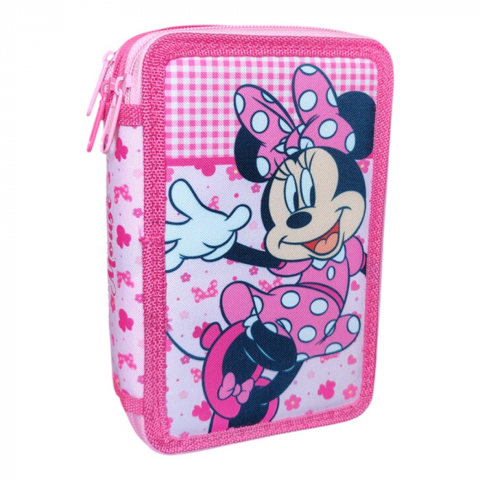 Penar cu 3 compartimente, echipat, 45 piese, multicolor, Minnie Mouse [2]