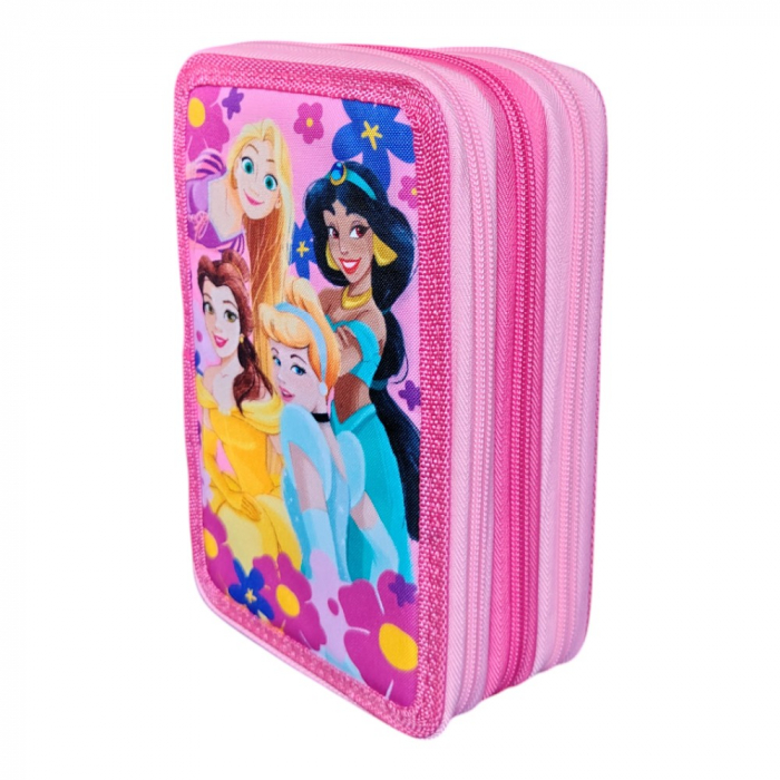 Penar cu 3 compartimente, echipat, 45 piese, multicolor, Princess, Disney [3]
