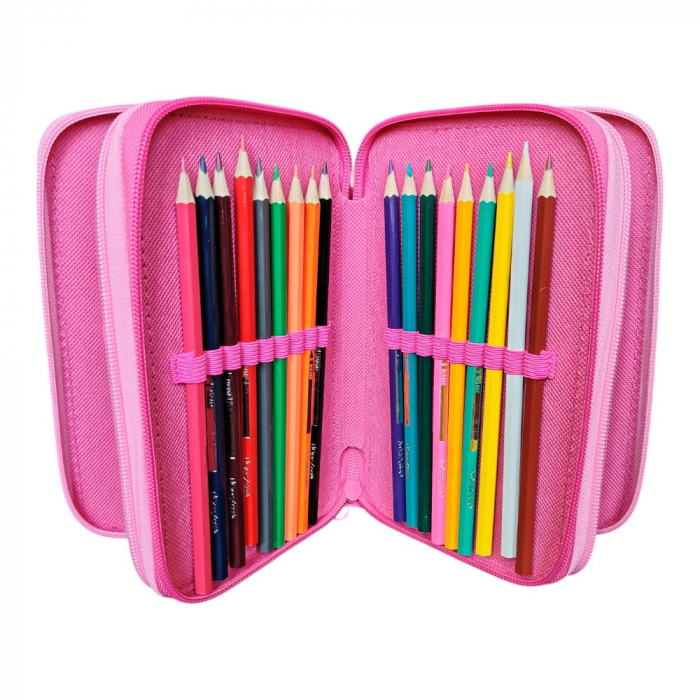 Penar cu 3 compartimente, echipat, 45 piese, multicolor, Princess, Disney [5]