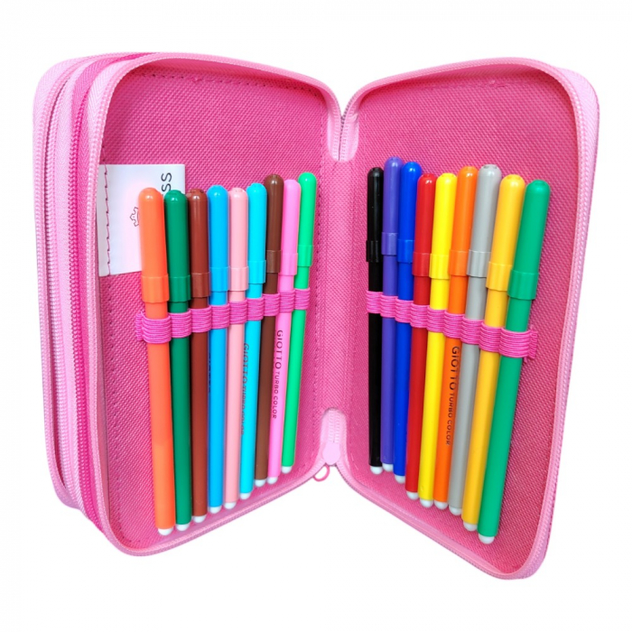Penar cu 3 compartimente, echipat, 45 piese, multicolor, Princess, Disney [6]