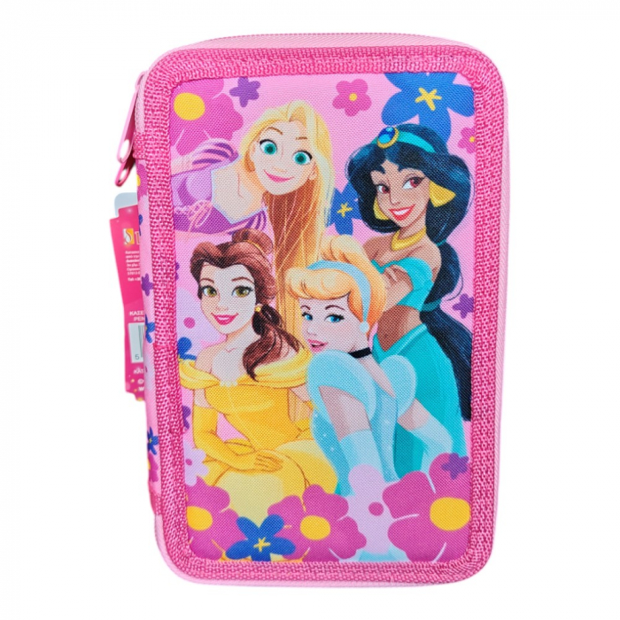 Penar cu 3 compartimente, echipat, 45 piese, multicolor, Princess, Disney [2]