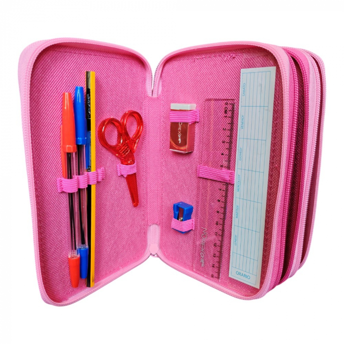 Penar cu 3 compartimente, echipat, 45 piese, multicolor, Princess, Disney [4]