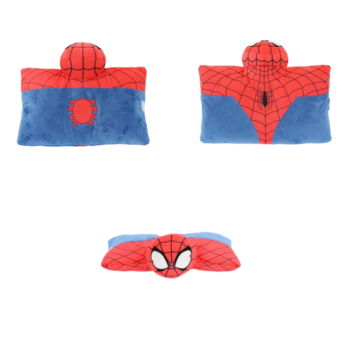 Pernă decorativă, ce se poate transforma în jucărie de pluș, 35x25x25 cm, multicolor, Happy, Spiderman [3]