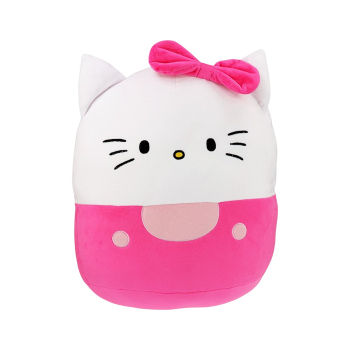 Pernă din pluș super moale, squishy, pentru copii, roz, 32 cm, Happy, Hello Kitty [2]