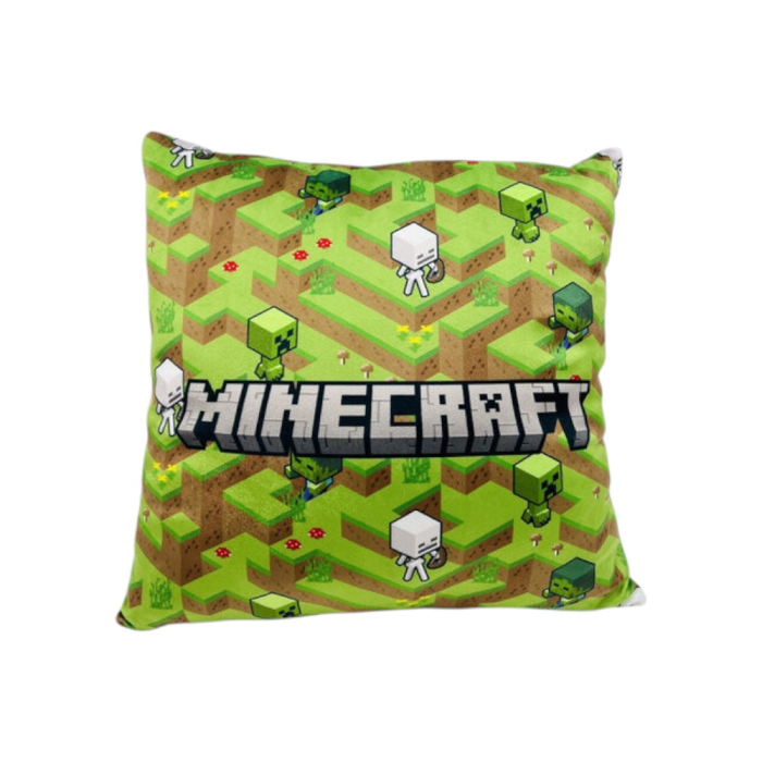 Pernă pentru copii cu două fețe, 38x38 cm, albastru, Fun, Minecraft [3]